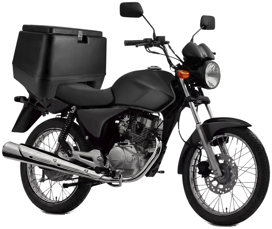 Moto com baú para entregas em Curitiba, Grupo Mundial Express